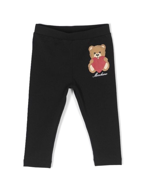 Leggings neonata orsetto MOSCHINO BABY | MDP035LBA1160100